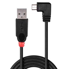 Lindy Usb2.0 A/Micro-B 90Degree 0.5M